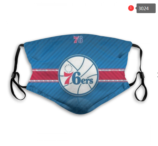 NBA Philadelphia 76ers #1 Dust mask with filter->nhl dust mask->Sports Accessory